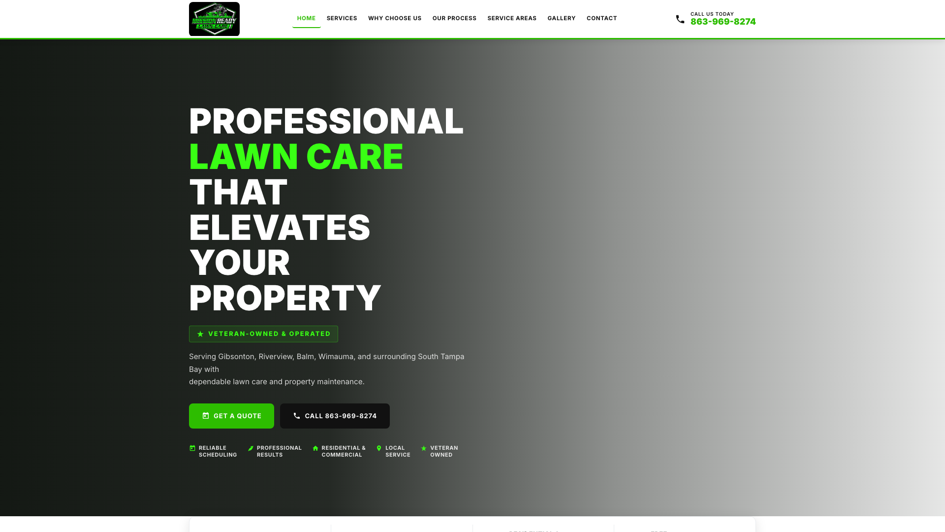 Mission Ready Lawn Website